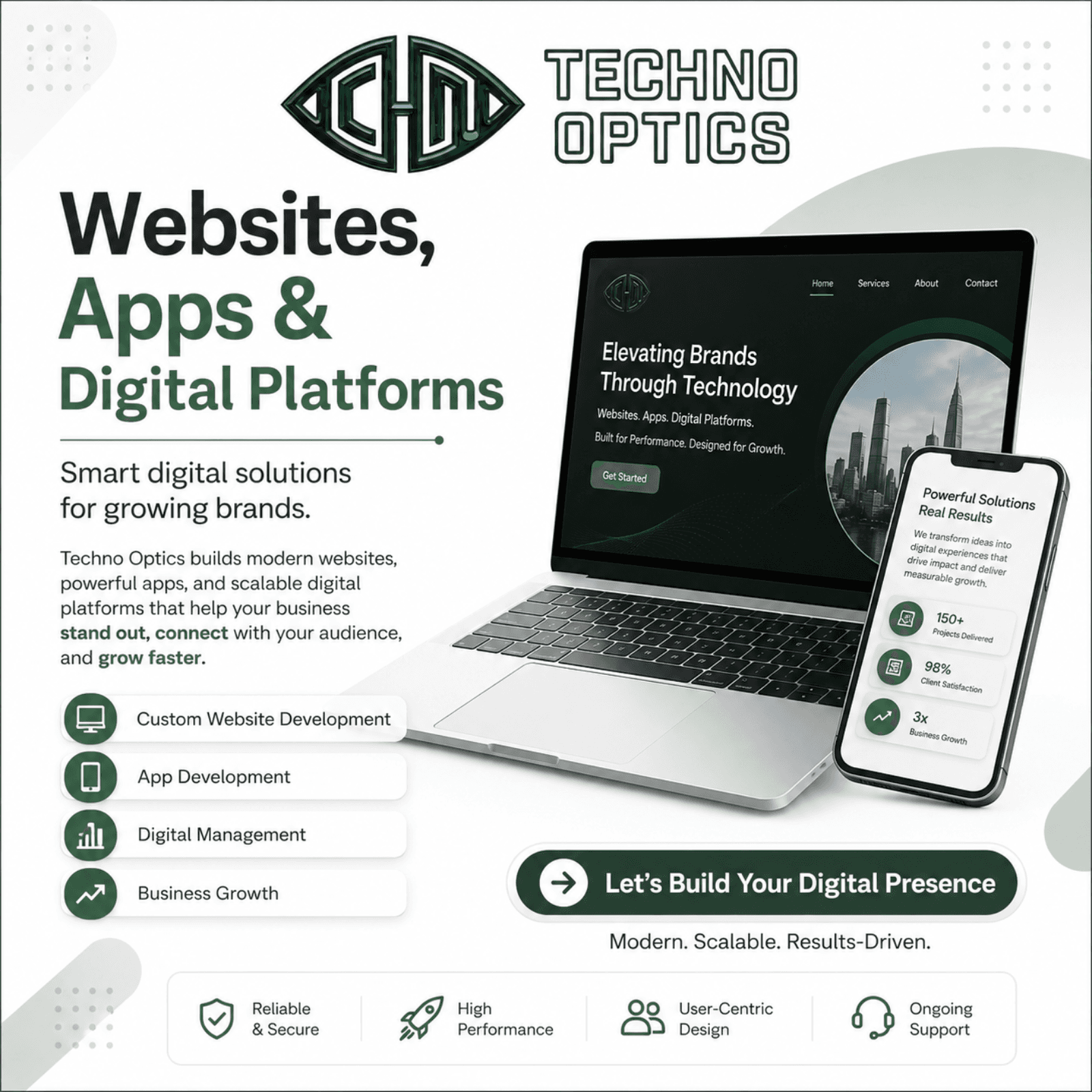 Website, Apps & Digital Platforms